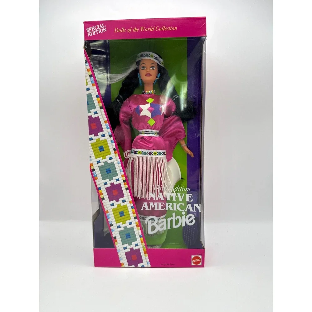 Mattel 1994 Native American Barbie 3rd Edition Dolls of the World 12699 New Box